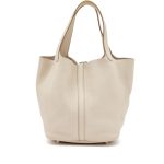 Hermès Beton Clemence Picotin Lock 22 Palladium Hardware - Image 3